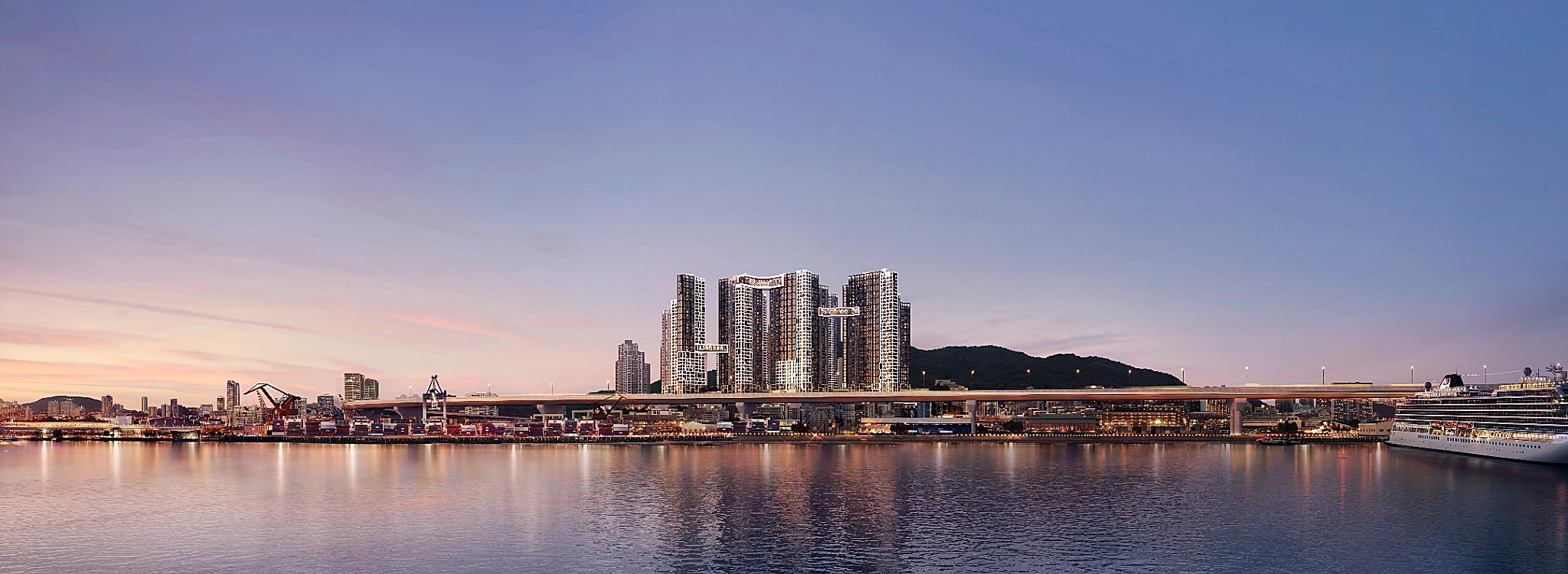 해링턴 마레 북항 입지 투시도 B