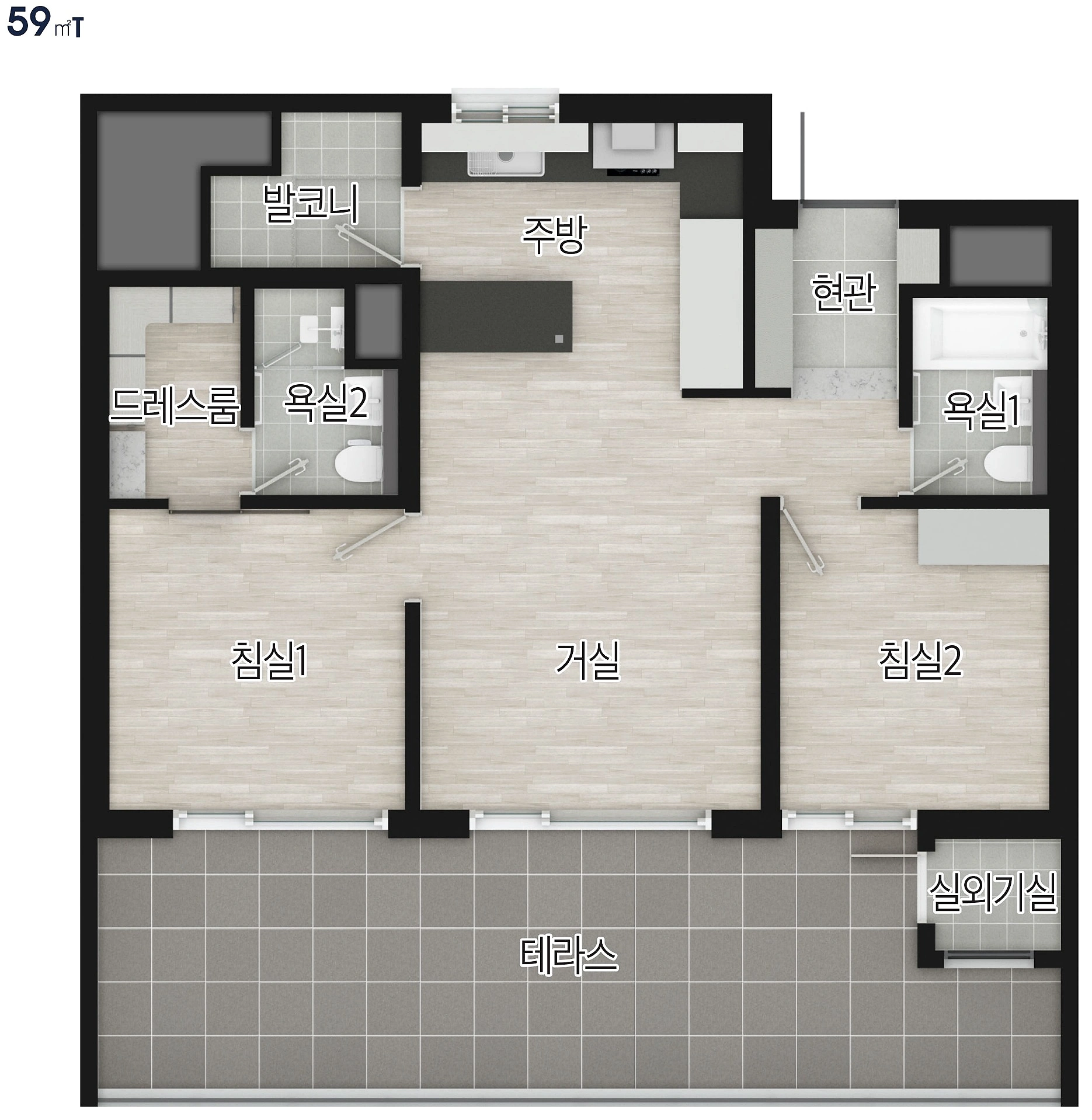 59T 평면도