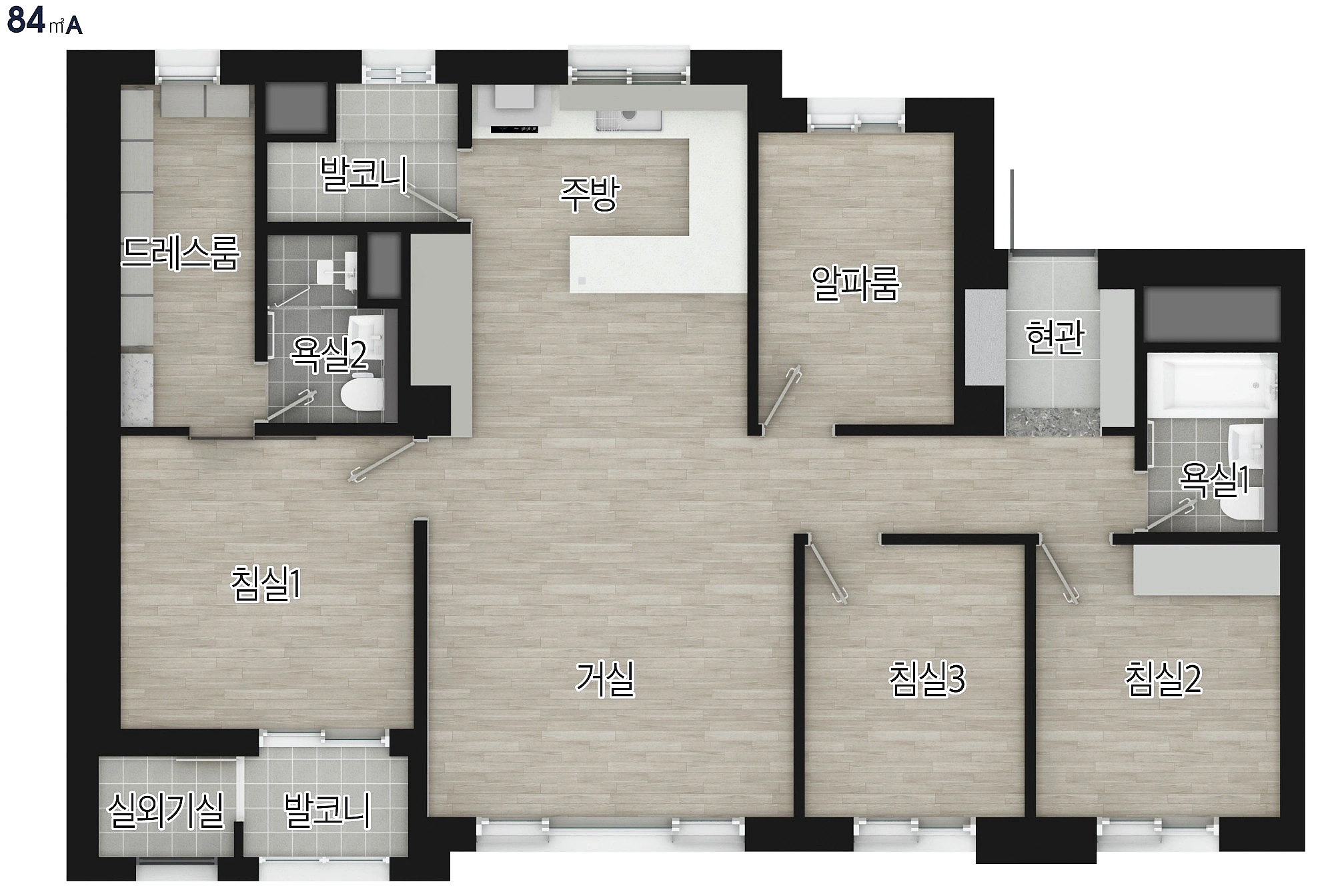 84A 평면도
